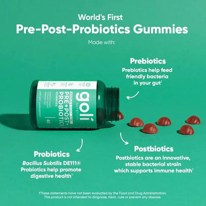 LyfeLabs™ Pre + Pro + Postbiotic Gummies Gut Health & Digestive Support (Trusted by USA doctors)